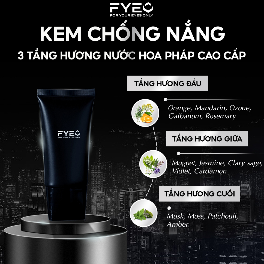 Kem chống nắng 3 tầng hương FYEO SPF 30+